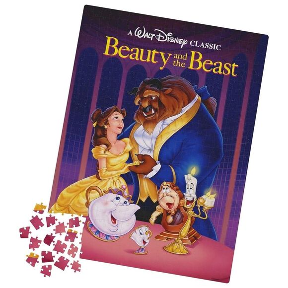 Blockbuster VHS Style Disney Beauty and the Beast Puzzle BRAND NEW Belle - Picture 2 of 9